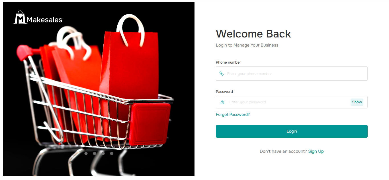 Makesales Vendor Portal